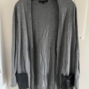 Banana Republic Cardigan with Faux Leather Pockets